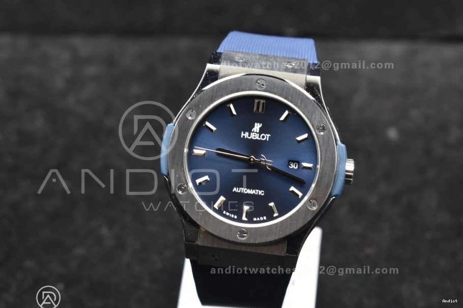 Edition Blue 1:1 SS A2892 Gummy Fusion HBF Classic Dial 42mm Strap Best On Blue 0313